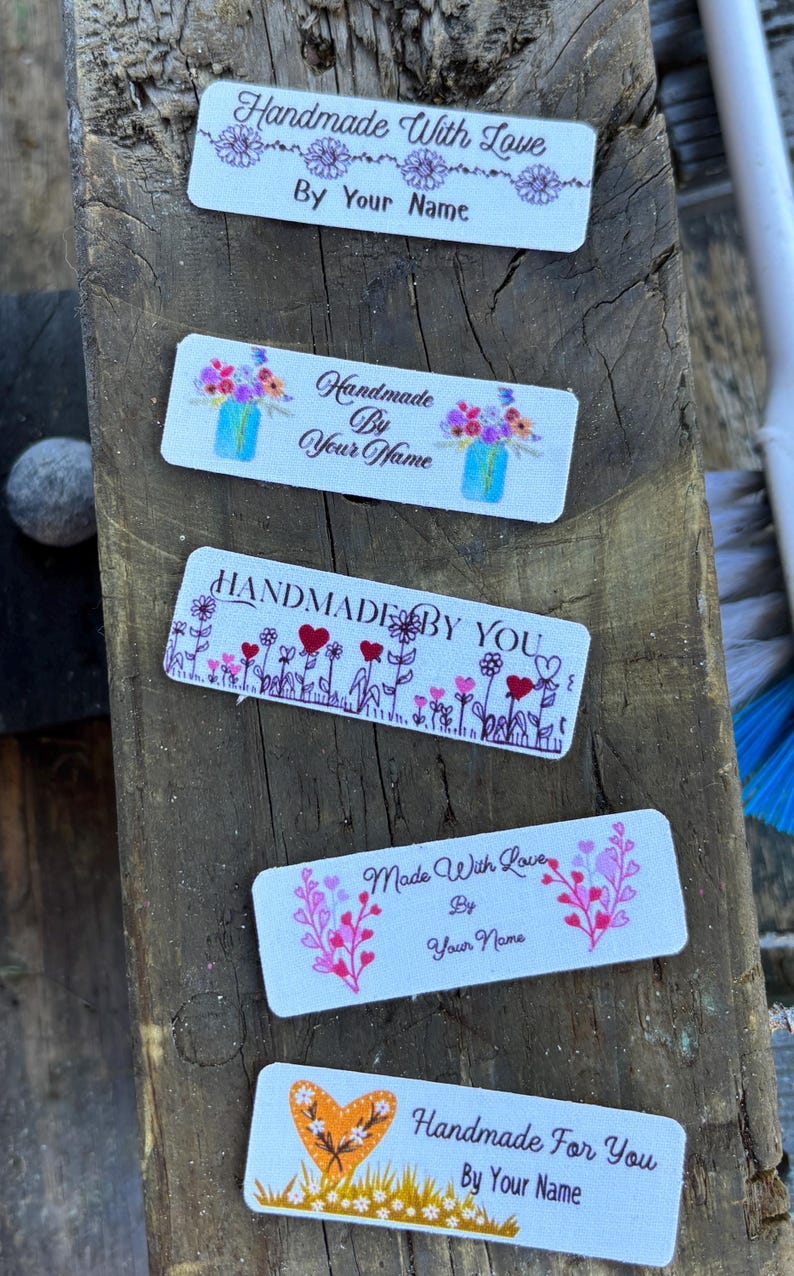 Iron on or Sew on Custom Labels/100customizable Labels/fabric Labels