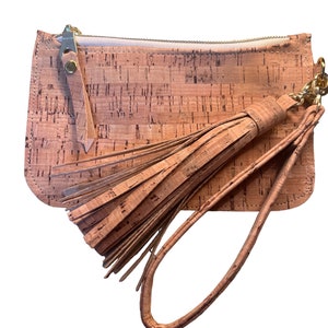 Monedero de corcho/Bolso de mano de corcho/Bolso con cremallera de corcho/Billetera para móvil de corcho/Billetera con cremallera de corcho/Monedero de corcho/Monedero/Corcho/Vegano