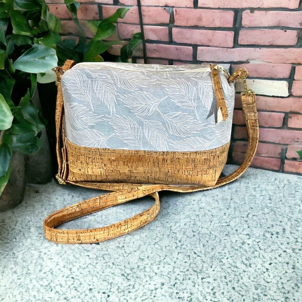 Cork purse/Cork Crossbody Bag/Handmade Cork Shoulder Bag/Cork Handbag/Crossbody Purse