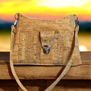 Gorgeous Cork purse/Cork bag/Cork Crossbody bag/Cork Shoulder bag/Cork Handbag/Cork/Vegan/Cork Leather