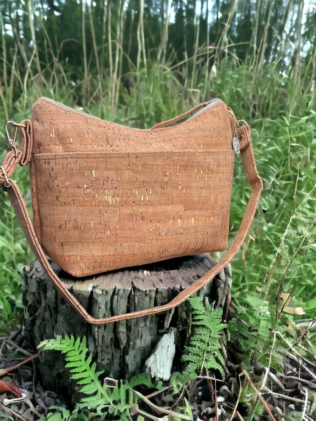 Stylish Cork Purse/cork Shoulder Bag/handmade Cork Handbag/minimalist