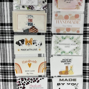 Custom Iron On/Sew On Clothing Labels: Logo & Name Tags