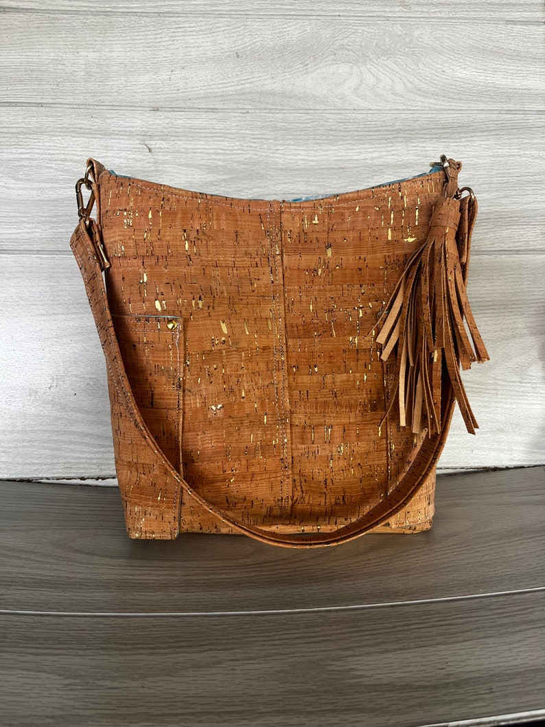 Cork Purse/cork Shoulder Bag/handmade Cork Handbag/minimalist Etsy