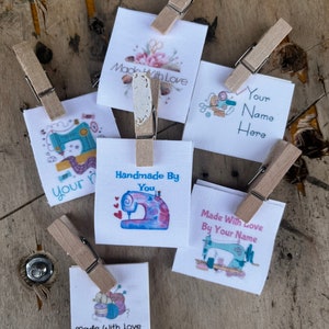Custom Sew On Fabric Labels: Cotton, Folded, Personalized