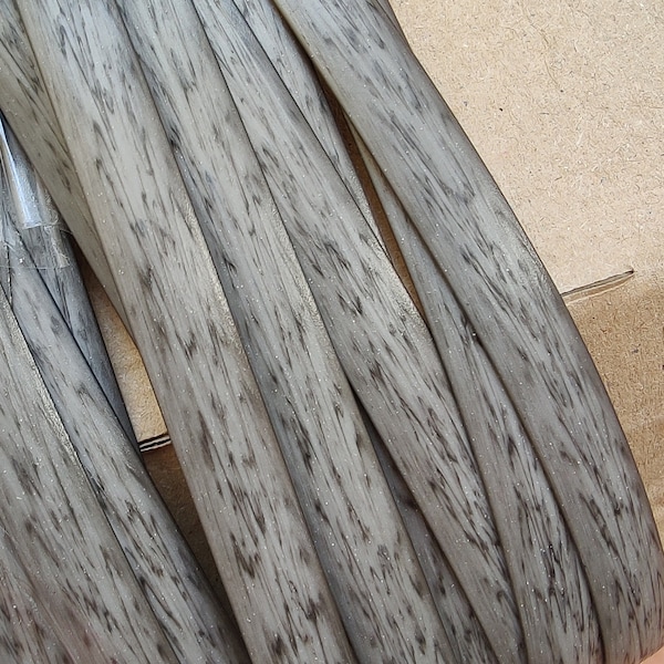 Osier synthétique/rotin, en gris foncé, différentes tailles, parfait pour la réparation de meubles et l'artisanat