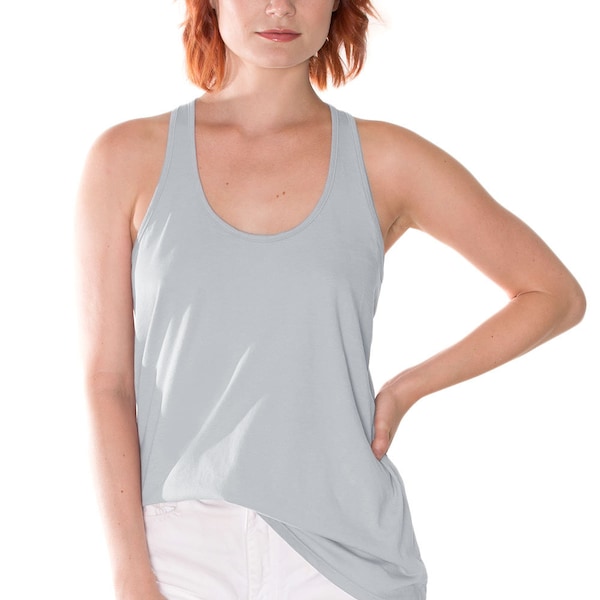 Women's Organic Cotton Loose Fit Flowy Tank Top - Non-GMO, Eco Friendly, Made in the USA