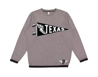 Texas State Pennant Sweatshirt, Texas State Crewneck, Texas State Unisex Sweatshirt