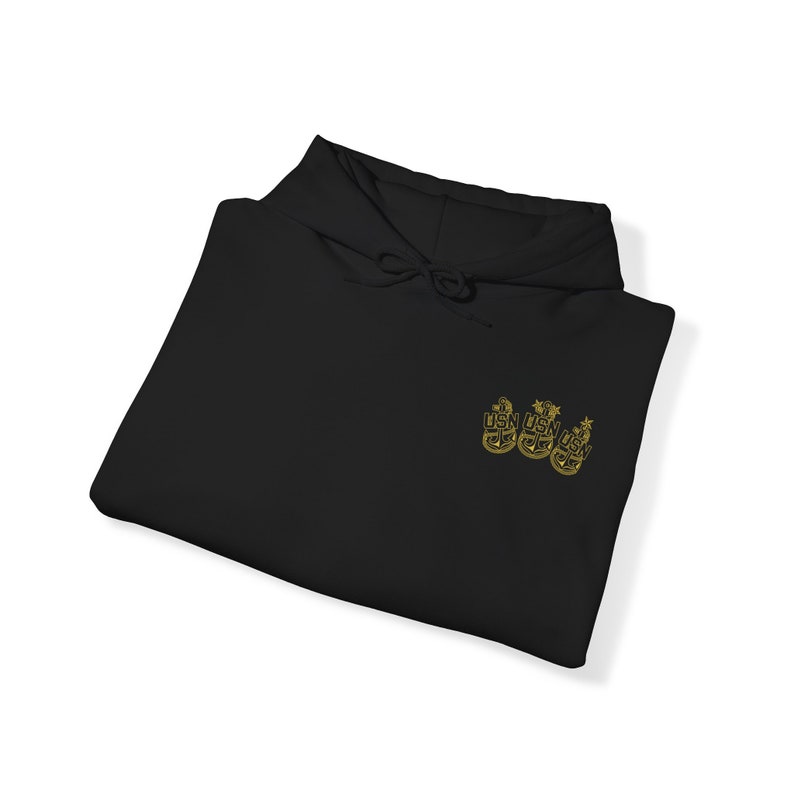 Felpa con cappuccio Forgiata da The Creed / Capo della Marina degli Stati Uniti / Capo senior / Capo principale immagine 7