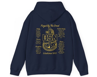 Gesmeed door het Creed Hoodie | Chef van de Amerikaanse marine | Senior chef | Meester chef