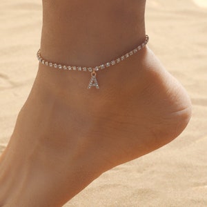 Initial Letter Anklet Bracelet