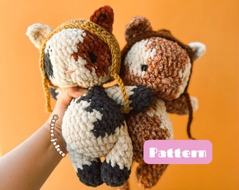 Whiskers The Kitty / Kitty Crochet Pattern / Kitten Crochet