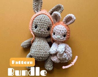 La rivière le lapin / Modèle au crochet / Modèle de lapin au crochet / Lapin de Pâques