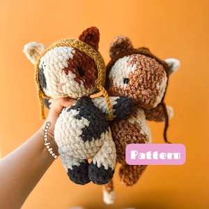 Whiskers The Kitty / Kitty Crochet Pattern / Kitten Crochet image 1