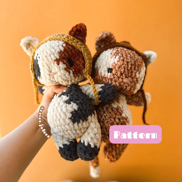 Whiskers The Kitty / Kitty Crochet Pattern / Kitten Crochet