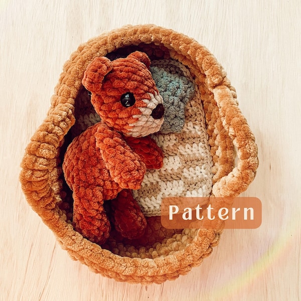 Sunny The Baby Bear Crochet Pattern / Crochet Bunny / Spring Crochet Pattern / Crochet Pattern Bundle