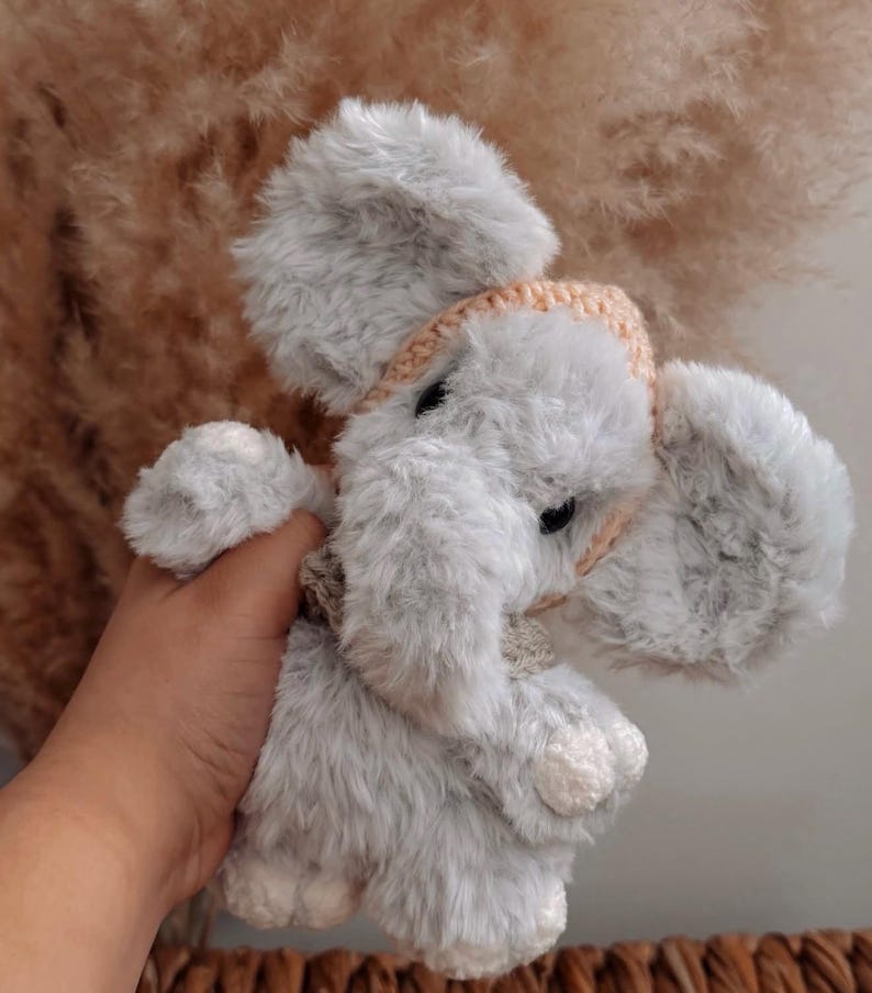 Elephant Crochet Pattern / LOW SEW Crochet Pattern / Crochet Mini Plush ...