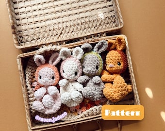 Bitty River / Crochet Pattern / Crochet Bunny Pattern / Easter Bunny