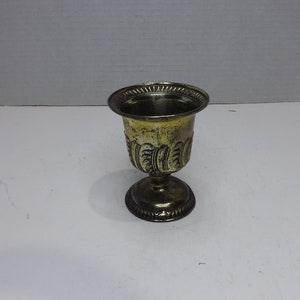 Vintage Toothpick Holder/Trinket Dish Pedestal Container Made in Occupied Japan. Silver Plate