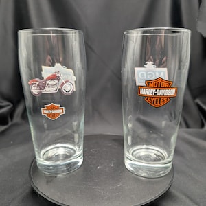 Harley Davidson Beer Glass - Etsy