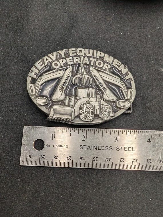 Heavy Equipment Operator Serial Numbered Belt Buc… - image 8
