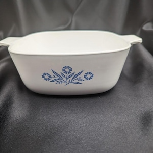 Cocotte vintage Corning Ware bleu bleuet 6 tasses