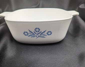 Cazuela vintage Corning Ware Blue Cornflower de 6 tazas