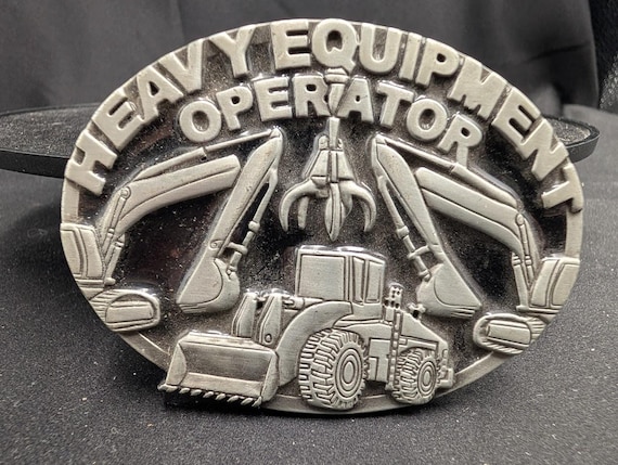 Heavy Equipment Operator Serial Numbered Belt Buc… - image 1
