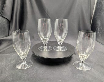Vintage Belfor Exquisite Crystal Juice Glasses Bohemian Set of 4