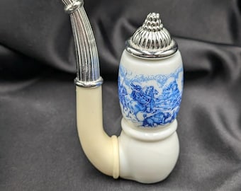 Vintage Avon Dutch Pipe Cologne Decanter Glass and Plastic