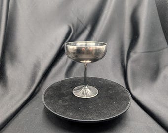 Vintage Silver Plated Goblet Viking Plate