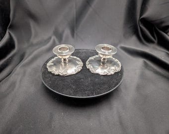 Vintage Benedict Proctor Silver Plate Grape Vine Candle Holder