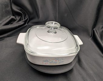 CorningWare Country Cornflower 1 Qt Casserole Dish A-1-B w/Lid