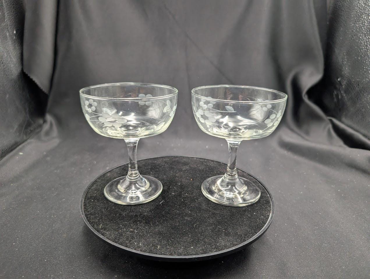 グラス（シャンパン＆クープ型） - ビンテージ - Etsy 日本