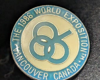 Vintage Expo 86 Lapel Pin Badge Canada World's Fair Collectible