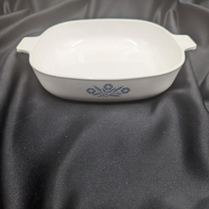 Vintage Corning Ware Blaue Kornblume 8 1/2 Zoll quadratische Kasserolle