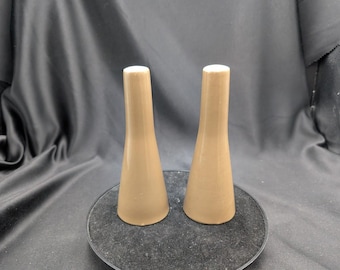 Vintage Primastone Ironstone Brown Salt and Pepper Shakers