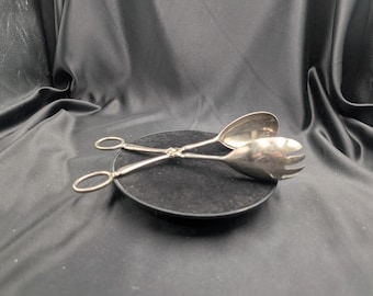 ヴィンテージ シルバーメッキ オールドイングリッシュ パターン サラダ