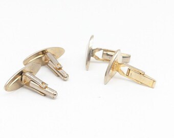 2 Paires De Boutons De Manchette Vintage Uniques - Ton Or - Modèle MT-10 - Occasion