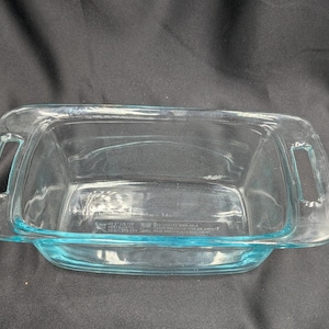 Vintage Pyrex C213 Clear Loaf Pan with Handles 1.5 Qt / 1.4L