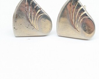 2 Paires De Boutons De Manchette Vintage - Ton Or - Modèle Unique MT-10 - Occasion