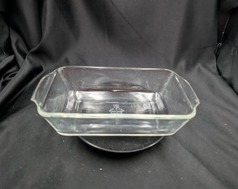 Anchor Hocking Fire King Clear Glass Loaf Pan 1 Quart #441