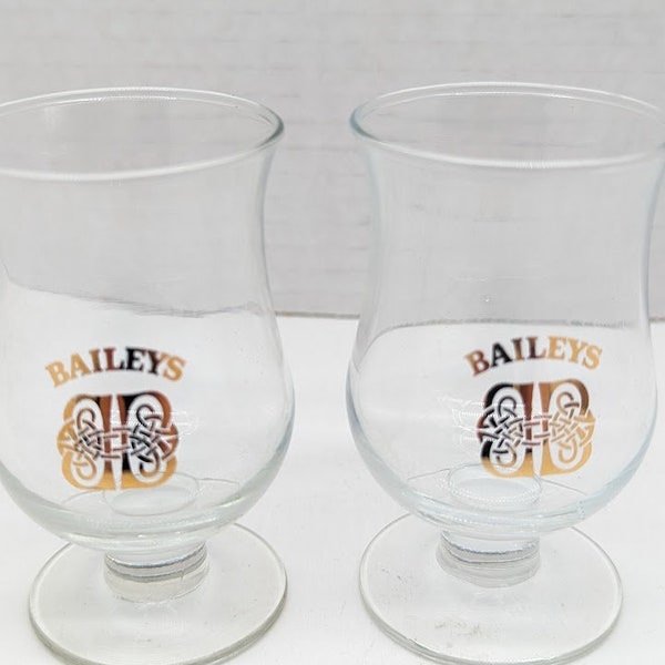 Baileys Liqueur Shot / Stem Glass, Tulip Shape, Set of 2