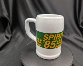Vintage 1985 Edmonton Eskimos Spirit & Speed Annual Dinner Ceramic Beer Stein Mug