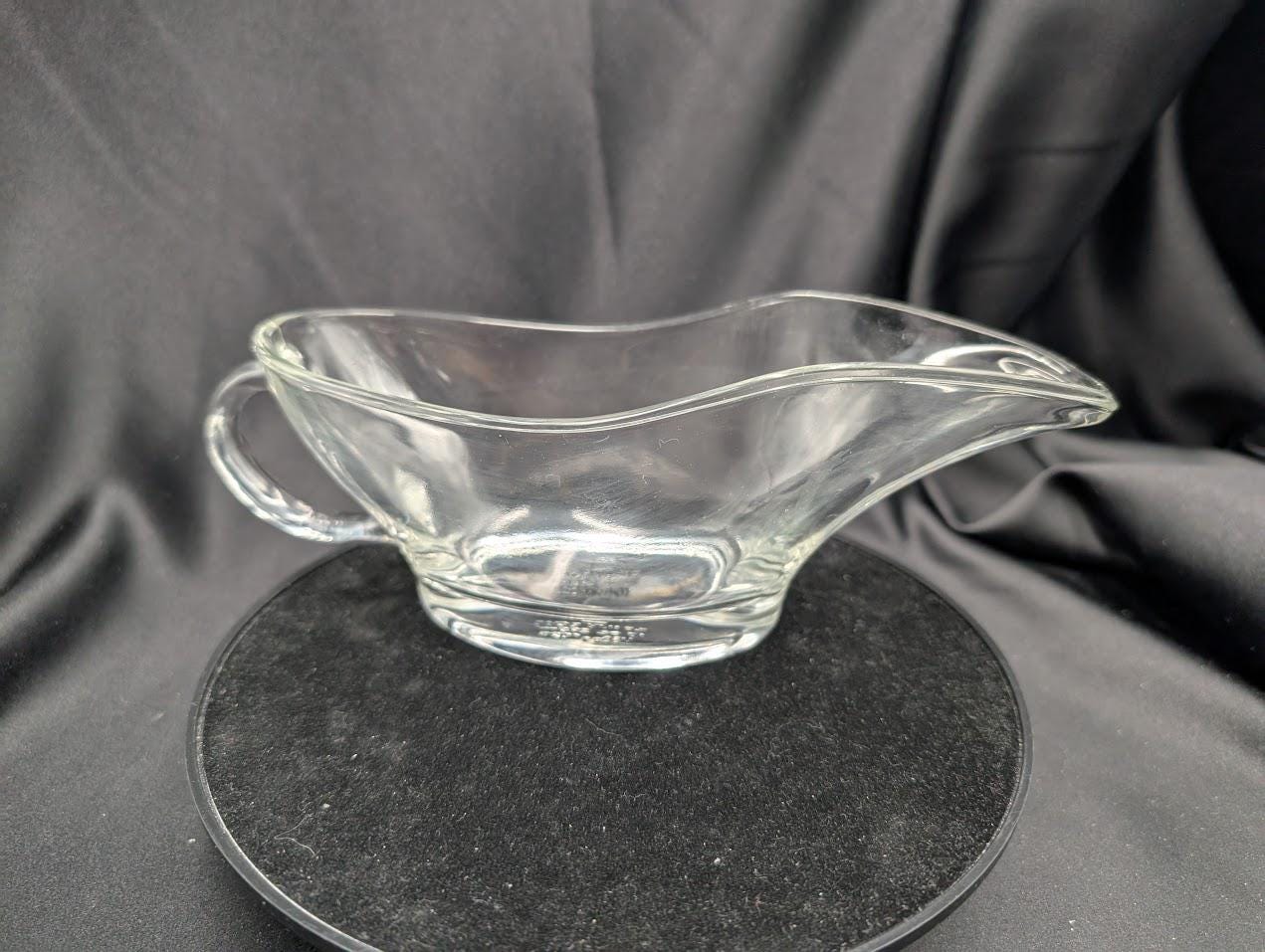 ヴィンテージ アンカーホッキング グレイビーボート クリアガラス