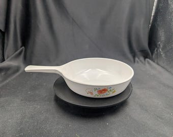Vintage Corning Ware Wildflower Skillet P-83-B Orange Poppy