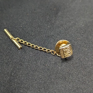 Small Gold-Tone Tie Tack