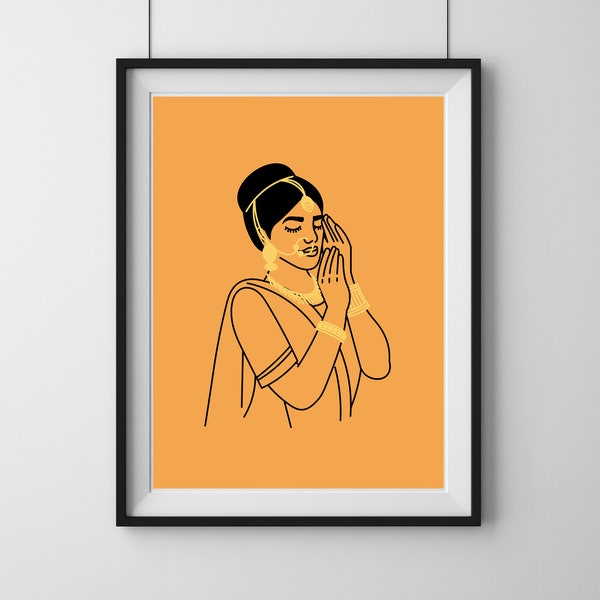 Pop Art Print - Femmes indiennes, téléchargement numérique imprimable