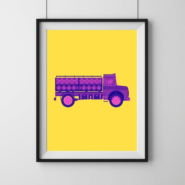 Pop Art Indian Truck Print - Téléchargement numérique imprimable