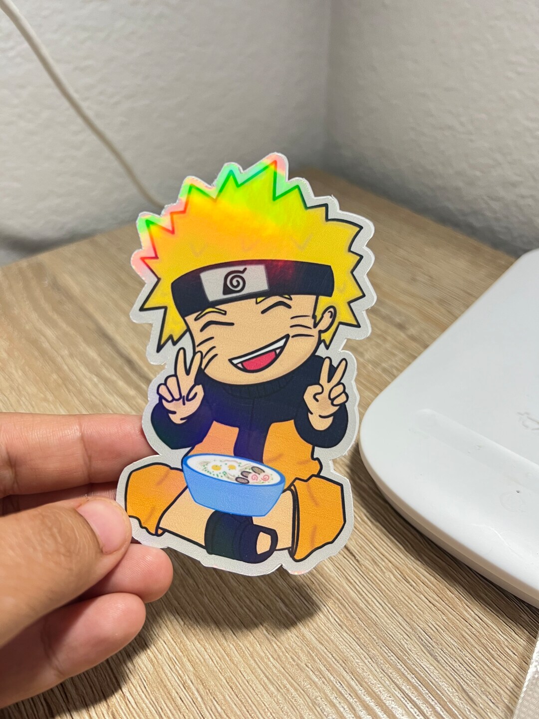 Naruto Holographic Sticker Etsy