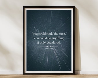 Throne of Glass Poster - You Could Rattle The Stars - Sarah J Maas